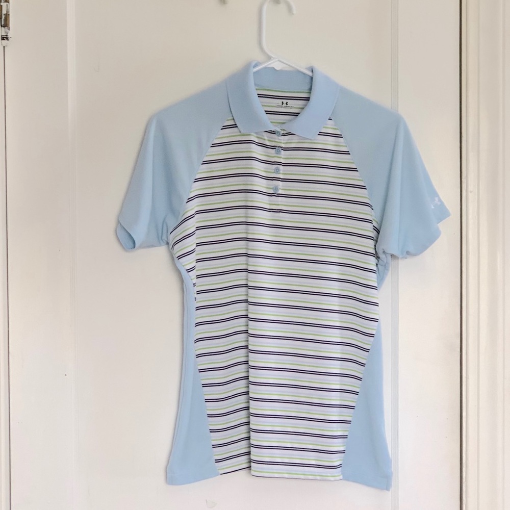 Under Armour Polo Shirt Golf Tennis Short Sleeve